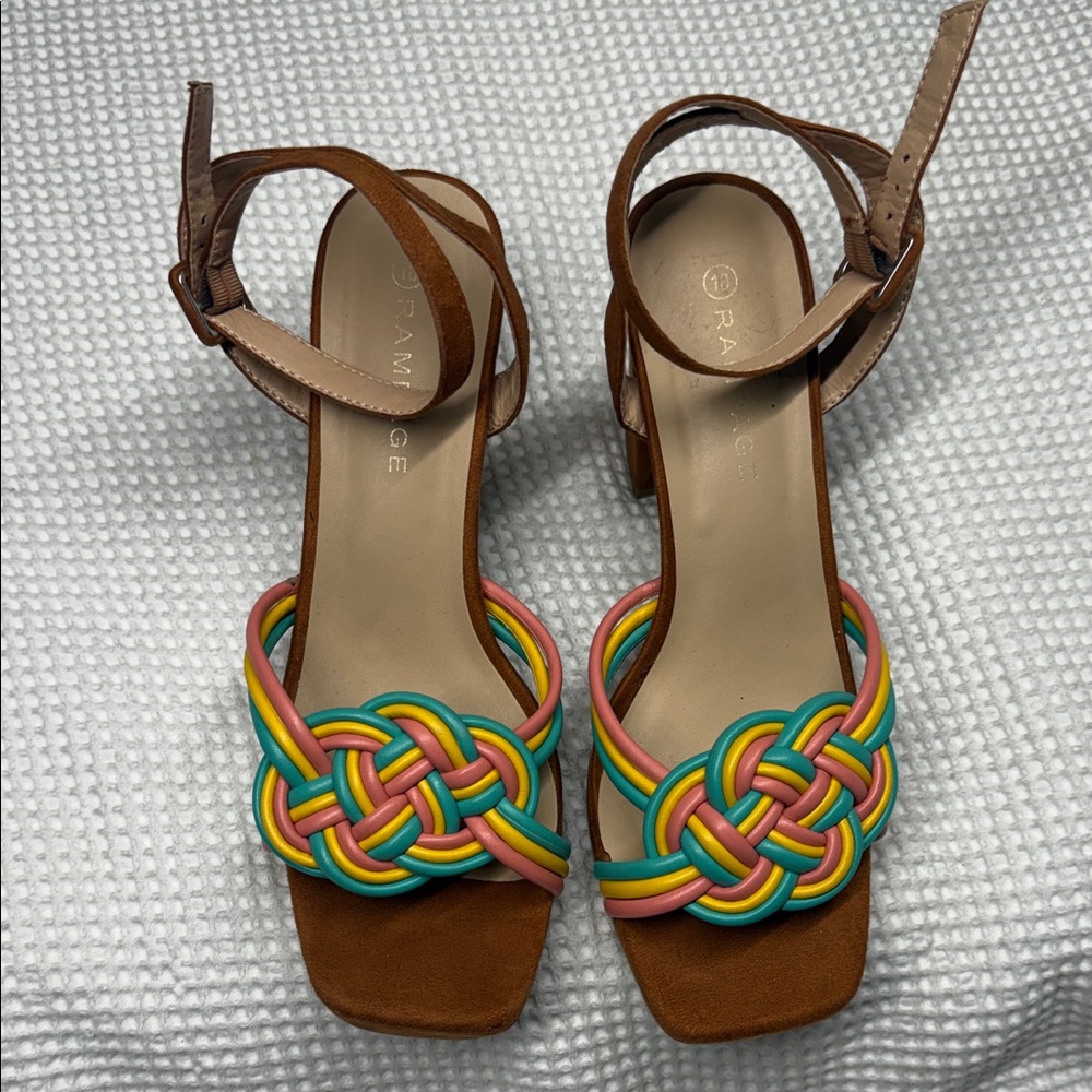 Rampage Women's Colorful Knotted Sandals - Size 10